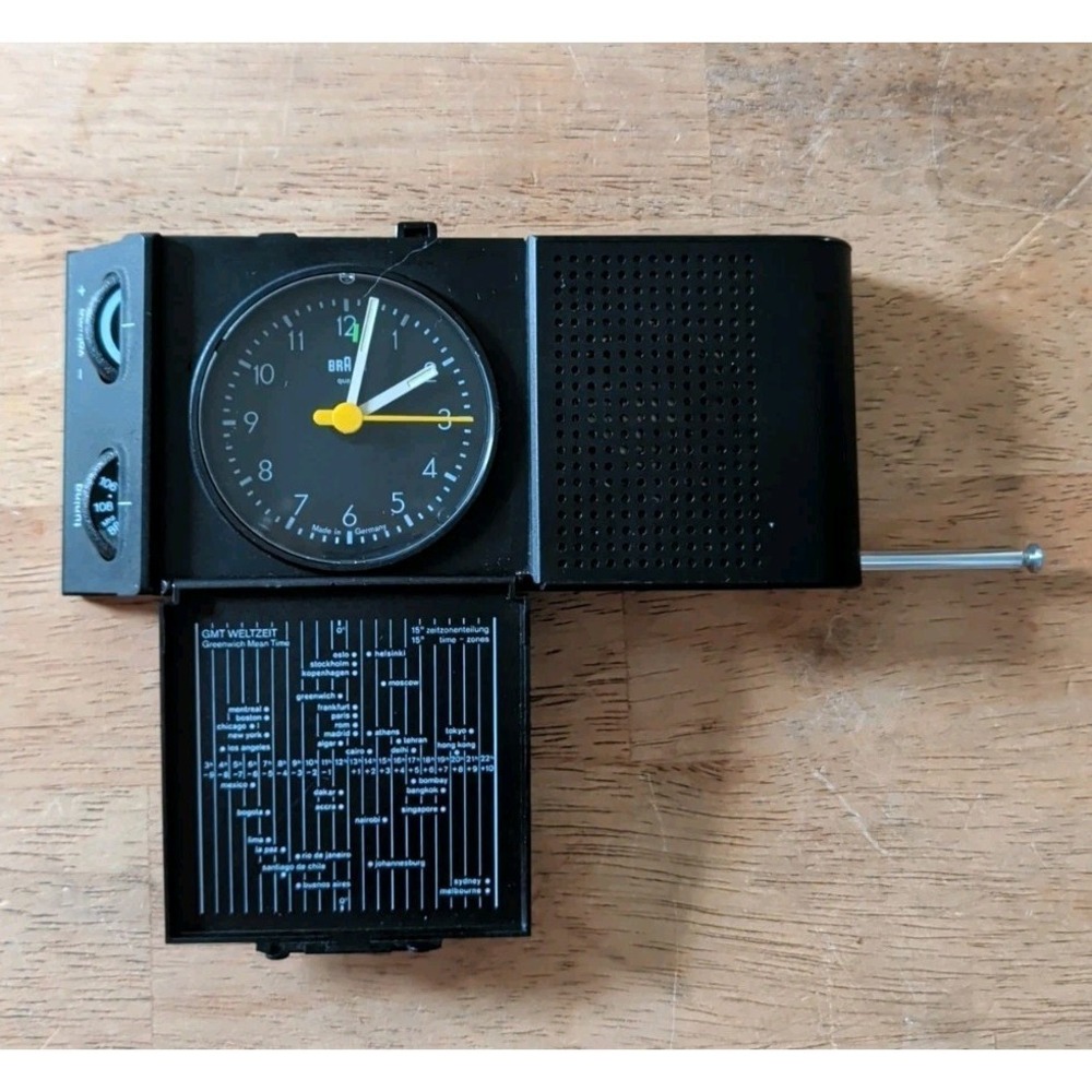Vintage Braun ABR 313 SL Alarm Clock Radio - Dietrich Lubs Design Working+Attena